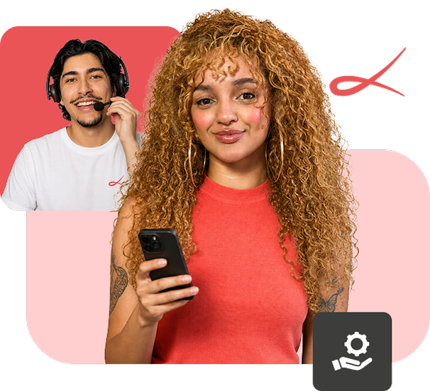Equipe de suporte humano da Dinamize