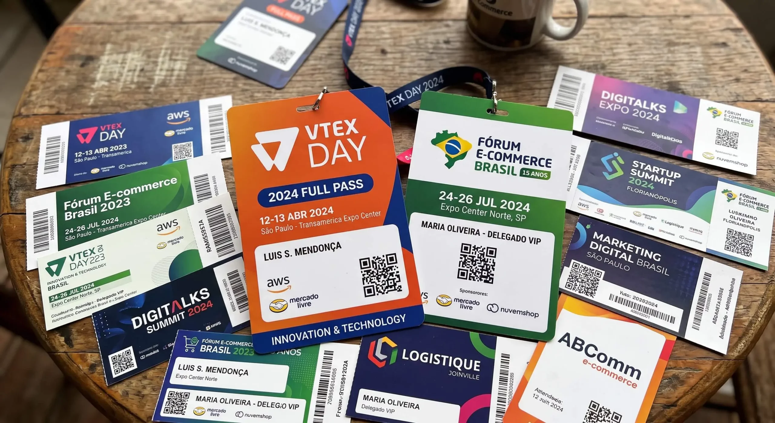 Ingressos entregues como prêmio a um parceiro